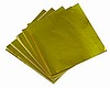 GOLD - 3 1/4 X 3 1/4 Candy Wrapper FOIL Sheets (Qty 500)